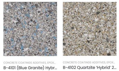 Blue Quartz Epoxy Pattern - Greenville WI